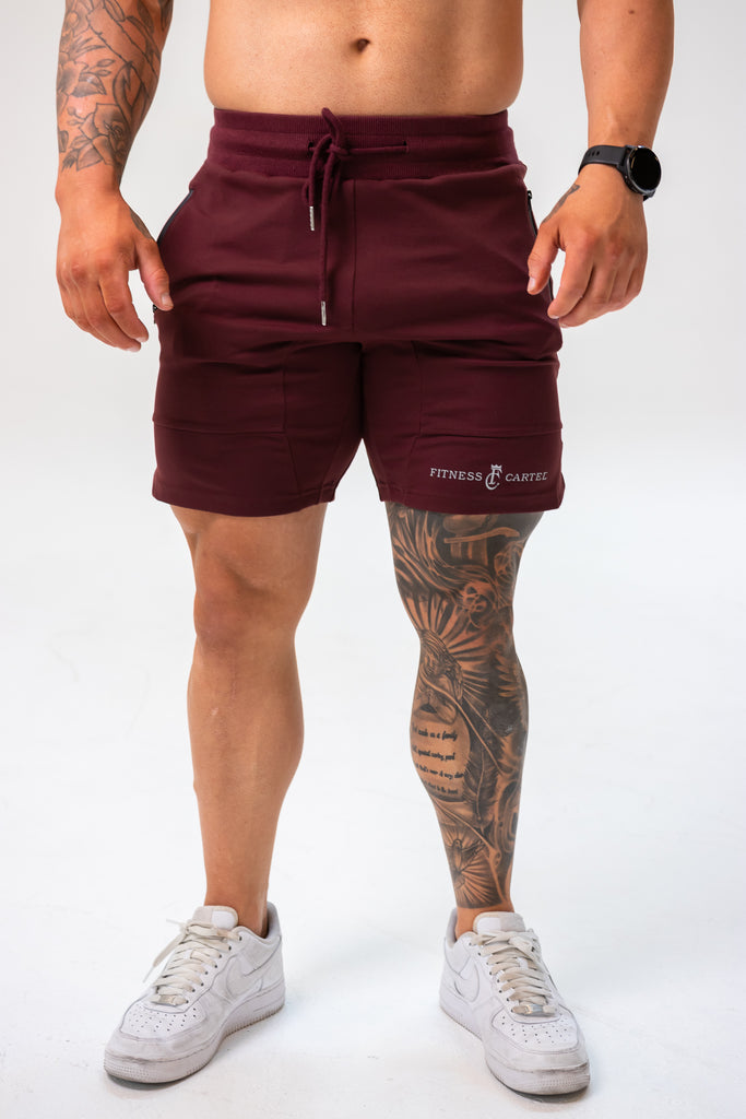 Flex Shorts Maroon