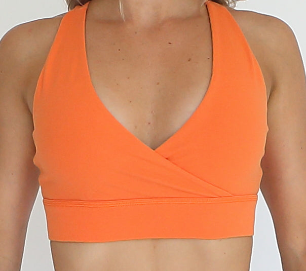 Crossover Sports Bra Orange