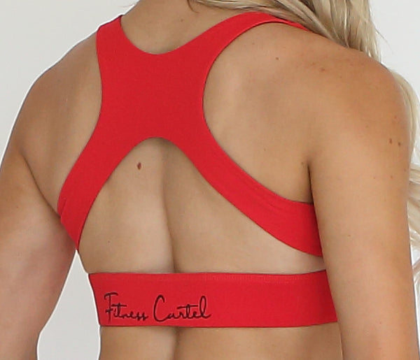 Crossover Sports Bra Red